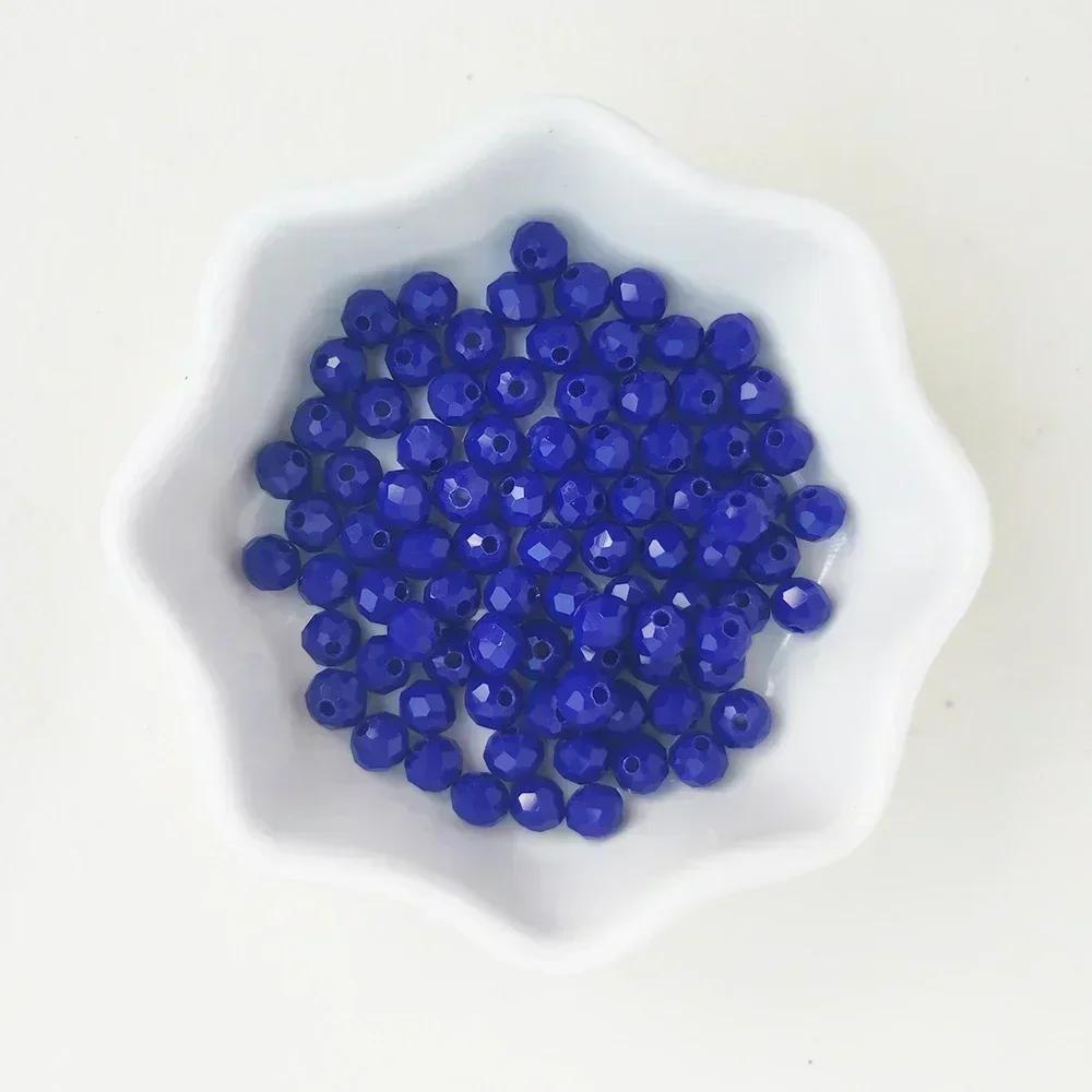 50 Stück Kristall Rondell Facettierte Glasperlen Für Schmuckherstellung DIY Damen Armband Halskette Schmuckzubehör 4*6mm