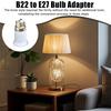 Light Bulb Socket Adapter B22 To E27 Light Socket Adapter Screw Stable Holder Extender for Lamps Ceiling Fixtures Home Lighting