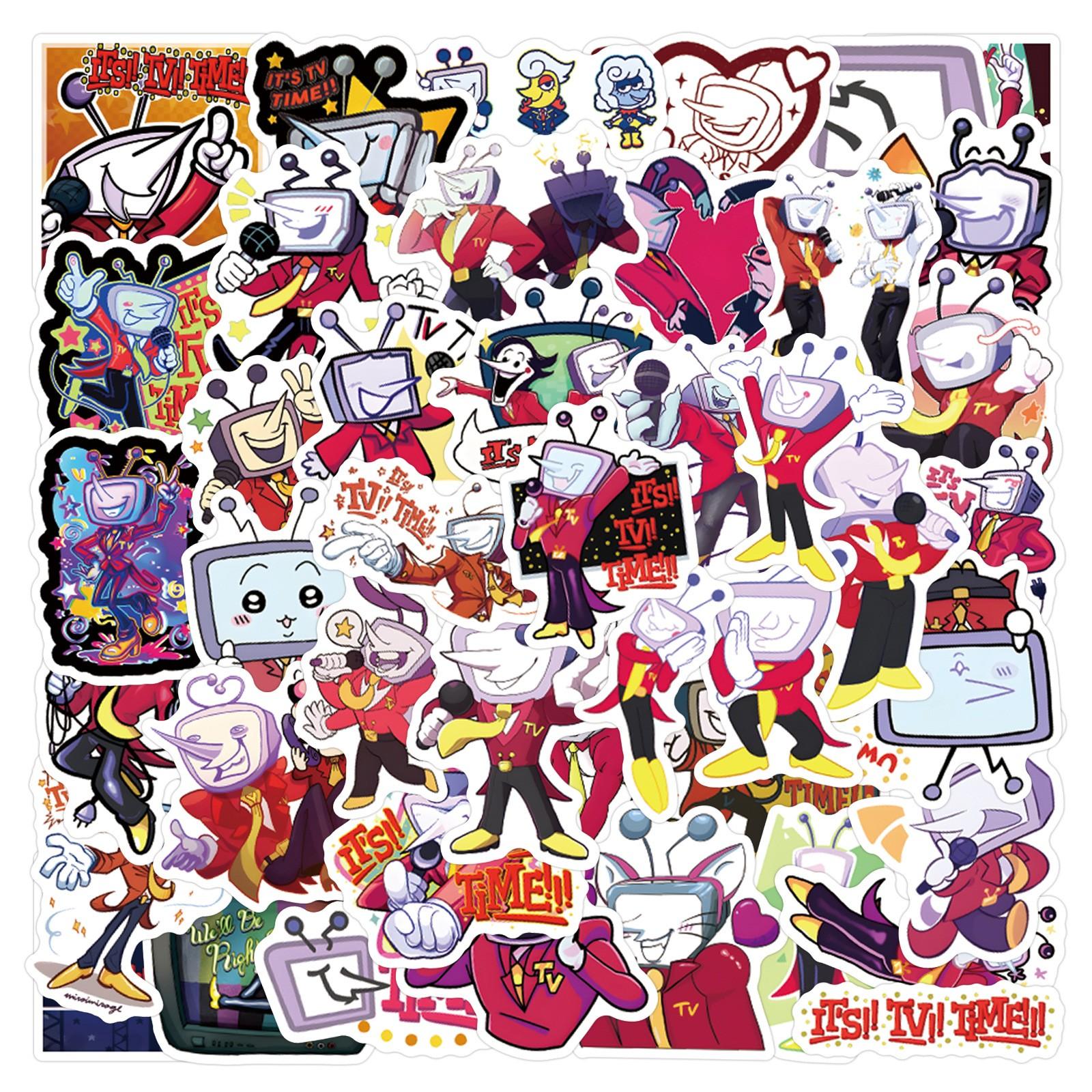 

55 шт. Наклейки на чемоданы Водонепроницаемые наклейки Скутер Компьютер Планшет Мультфильм Украшения One Size