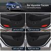 Door Anti-kick Pad For Hyundai Tucson MK3 2015 2016 2017 2018   LHD RHD Car Leather Carbon Mat Interior Trim Accessories