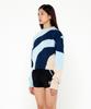 Bb' BENETTON Rhythmic Knit Pullover (Sky Blue)