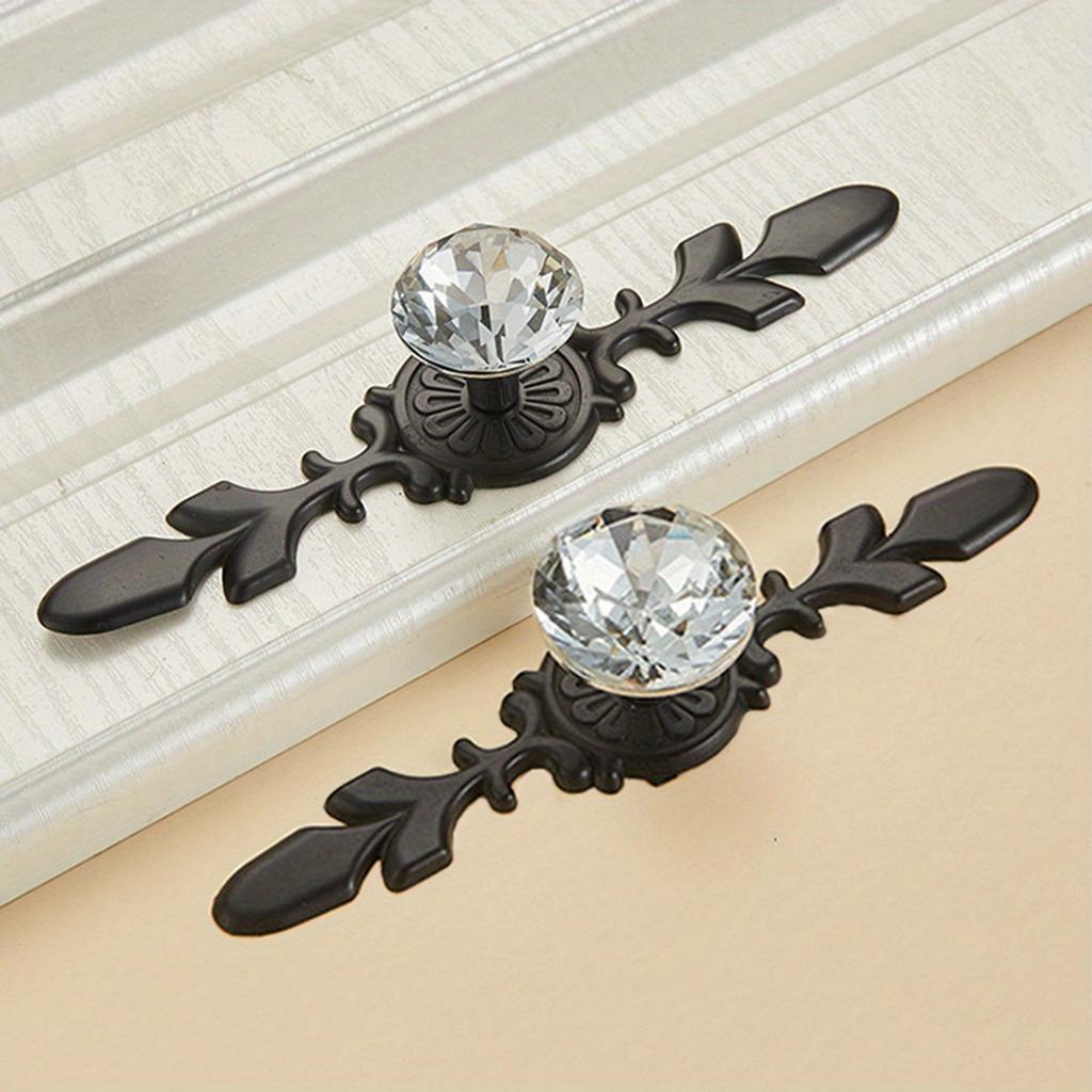 2pcs Single Hole Handle for Cabinet/Closet Door/Drawer Knob, Wardrobe Pull, Decorative Furniture Handle