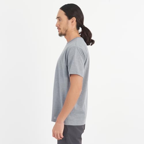 Millet Insect Barrier M Logo Short Sleeve T-Shirt, Men's, Off-White (New Logo), Size L (MIV02069)