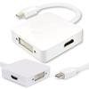 Adapter Mini Dp Displayport To Vga / Dvi / Hdmi Adapter Converter