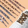 NOVÉ Nejnovější Klasické Šněrovadla s Leopardím Vzorem Zvířecí Vzor Tenisky Canvasové Šněrovadlo Plochá Leopardí Zebra Tygr Had Šněrovadla