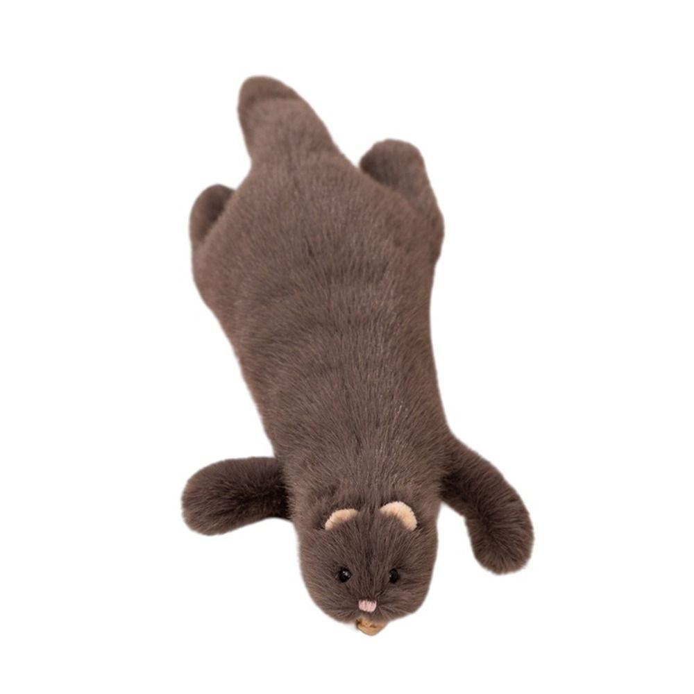 Realistisches Design Plüsch Frettchen Kuscheltier Lebensechte Erscheinung Frettchen Stofftier Kindergeschenk