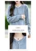 Women's Pure Wool Zipper Cardigan - Thick, Round Neck, Casual, Loose Fit Sweater for Autumn & Winter