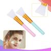 2 Pcs Mask Applicator Tool, Soft Silicone Face Mask Brush, Hairless Body Lotion and Body Butter Applicator Tools, Sector Brush Makeup Tools for Women