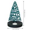 Jesus Nativity Scene Christmas Tree Tea Light Candle Holder(Wooden Green)| Christmas Decoration Items for Home Living Room Office Decor