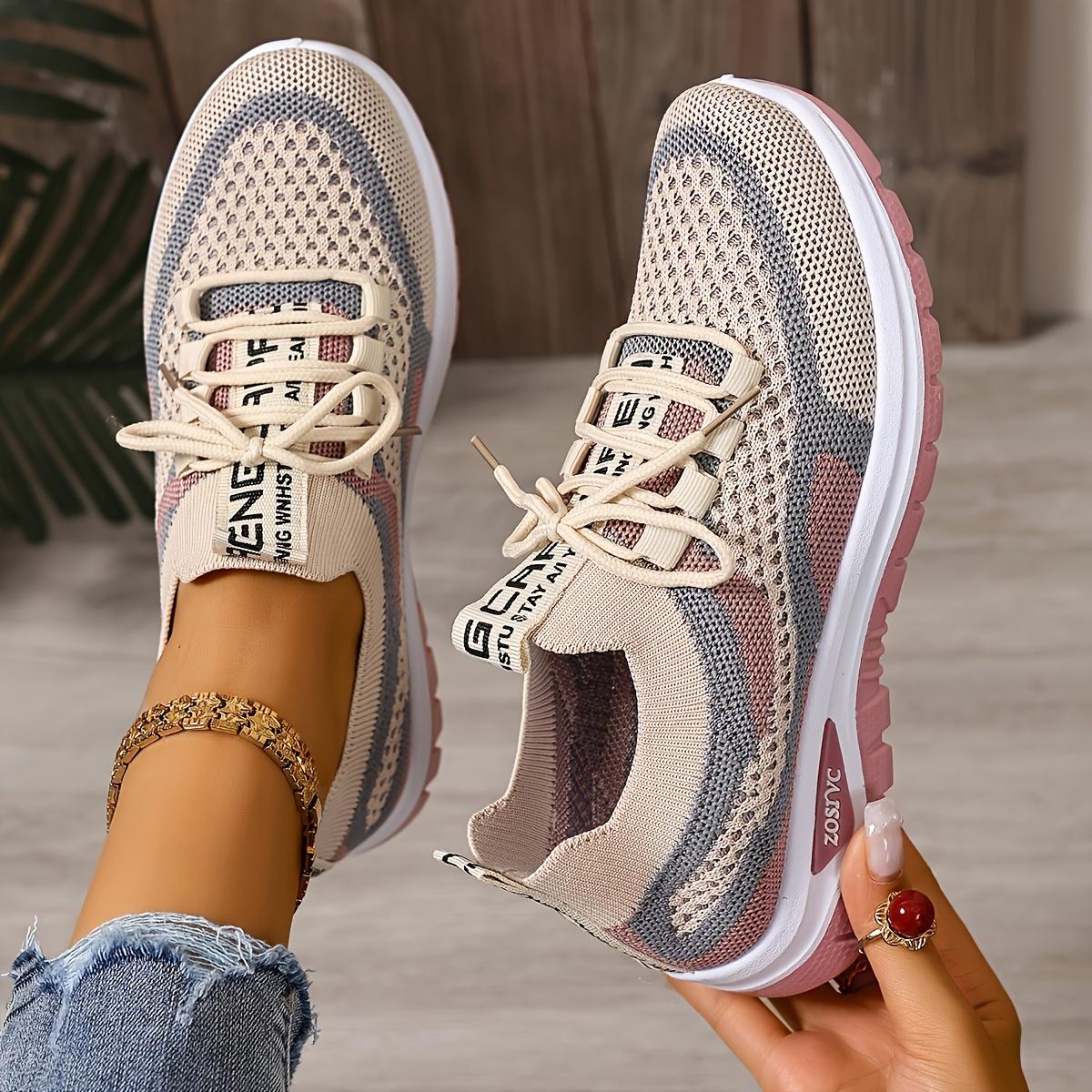 

Women s Shoes: Versatile Large-sized Casual Shoes, Thick-soled Height-increasing Shoes, Breathable Mesh Shoes 36