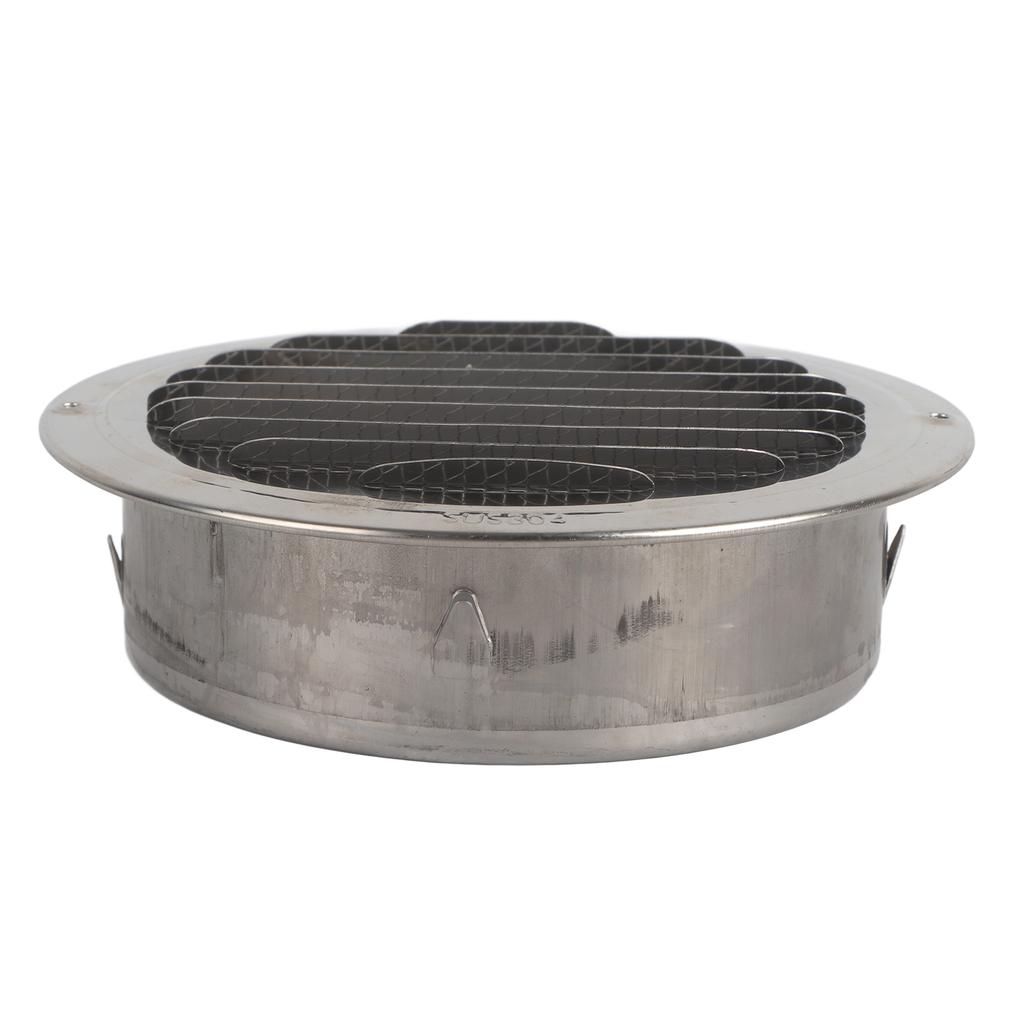 Air Ventilation Cover 304 Stainless Steel Round Exhaust Duct Grill Cap for Kitchen and Bathroom