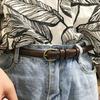 Women's Simple and Fashionable Korean Student Fashion Korean Casual Thin Soft Belt Women's Trendy Trouser Belt Women's Pin Buckle