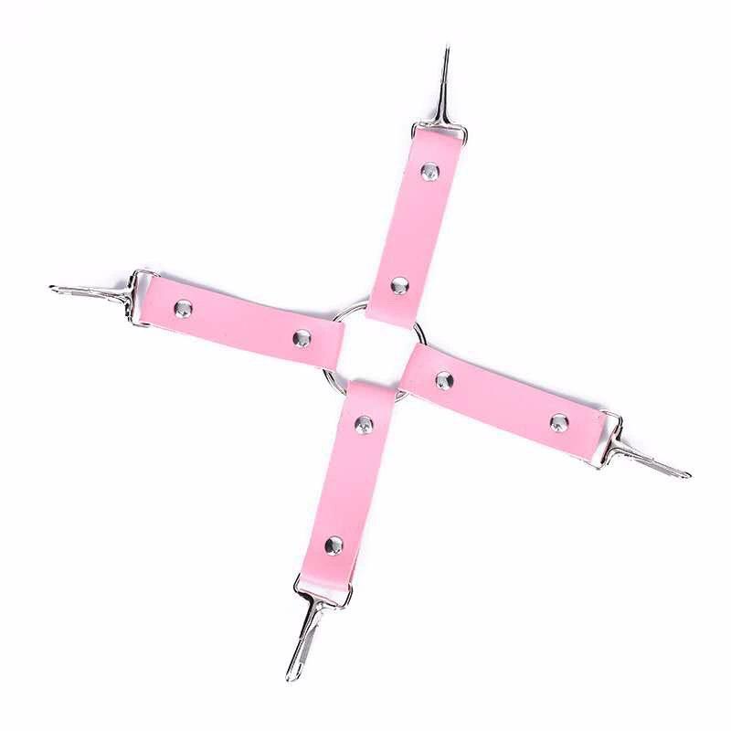 Produse pentru adulți Sex Cataramă încrucișată Erotic Piele Cataramă de conectare la spate Jucărie alternativă Accesorii Cruce Bondage Jucărie sexuală