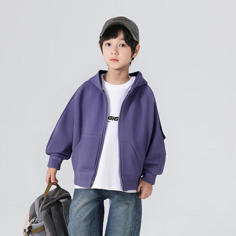 YouYou Boys' Hooded Cotton Sport Jacket