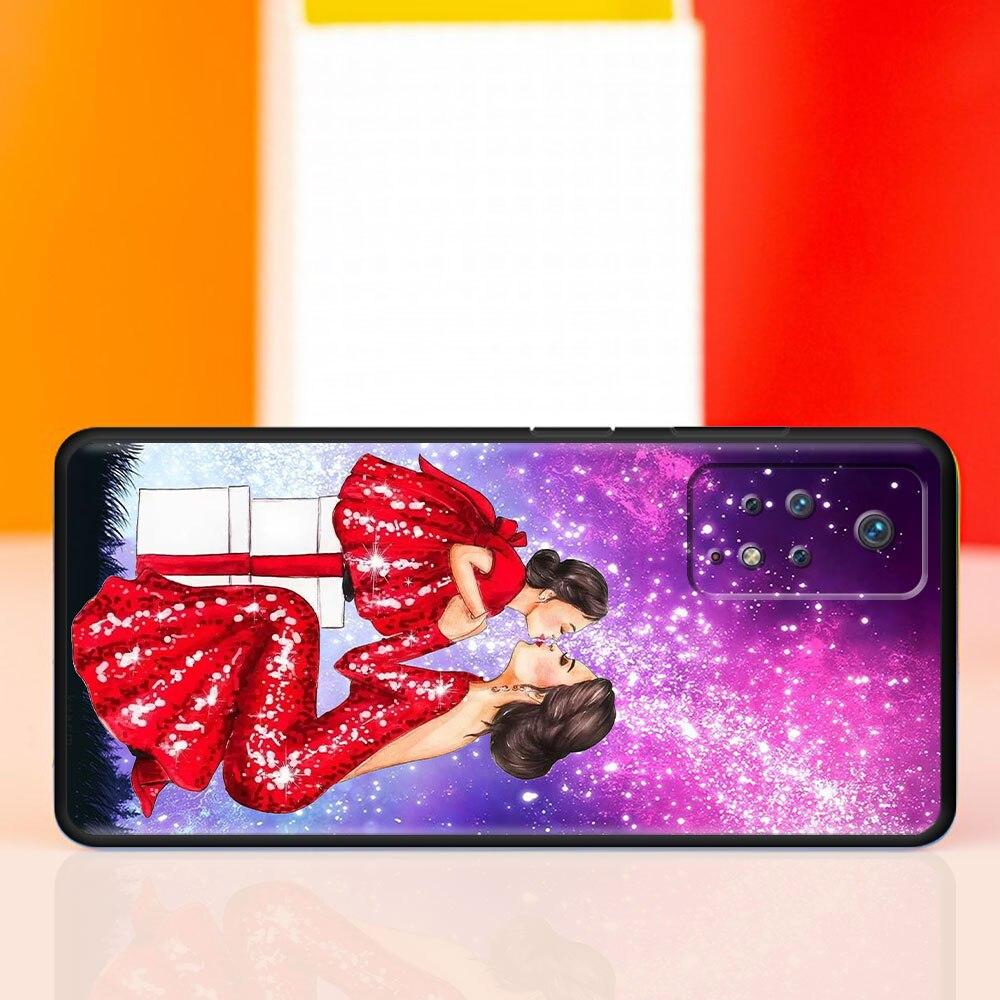 For Xiaomi Redmi 9 K40 9A 10 7 11 Pro 9S 9C 8 9T 8T K50 K40S Mobilephone Celular Funda Fashion Girl Super Mom Baby
