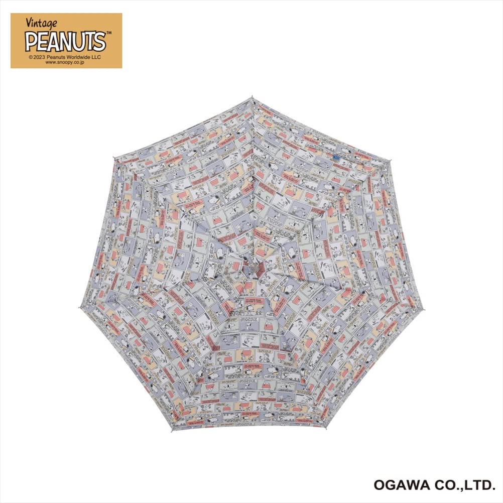 Ogawa Snoopy Umbrella for Peanuts Vintage 7 Jump 90580 Women, Comics, 60cm, Ribs, Style,