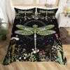 Dragonfly Comforter Cover Queen Size Bedding Set for Kids Boy Girl Room Decor Duvet Cover Set Quilt Cover 3 Piece Full King Size