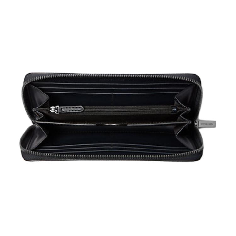 Michael Kors MK Hudson Logo Leather Wallet Small Men wallets Navy-Blue 39S5LEDZ3L-NAVY