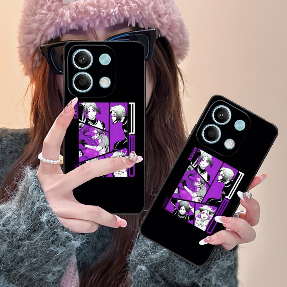 Blue Lock Reo Mikage Matte TPU Mobile Phone Case for POCO F8 F7 F6 F5 F4 F3 F2 Pro GT C75 C71 C65 C61 C40 Pro Ultra Cover