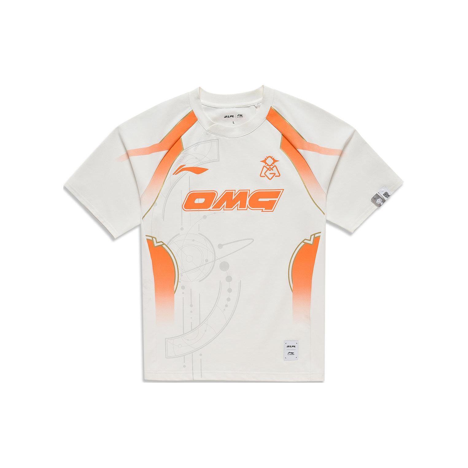 

Li Ning E-Sports Series Logo Letter Round Neck Colorful Team Casual Short Sleeve T-Shirt Unisex T-Shirt Off-White ATSU659-1 XL