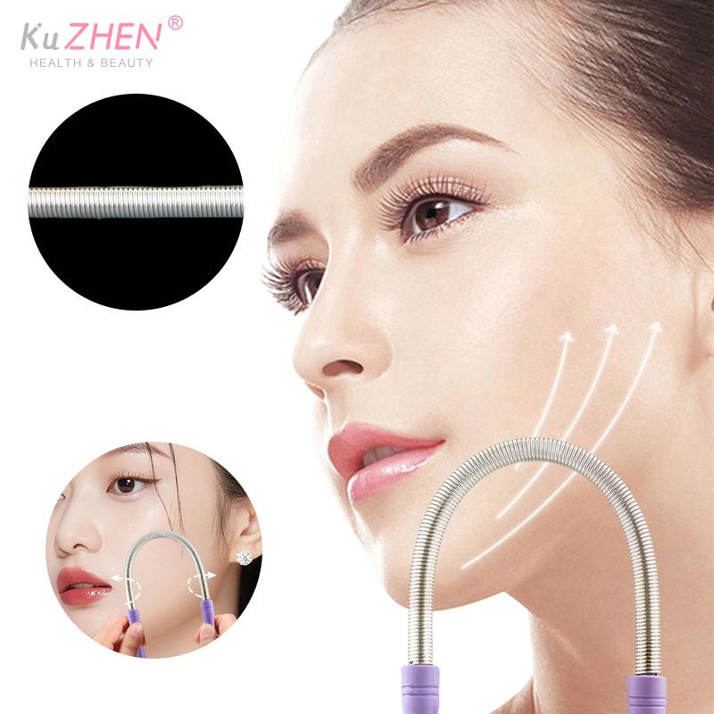 1PCS Facial Hair Remover For Women.Remove Unwanted Hair On Upper Lip,Chin,Face,Or Neck U-shape Remover Spring For Unsightly Hair