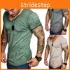 Fashion Men's Casual Tops V-neck T-shirt With Slim Fit And Premium Cotton Blend