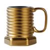 Shangqi Matte Electroplated Ceramic Coffee Mug Set