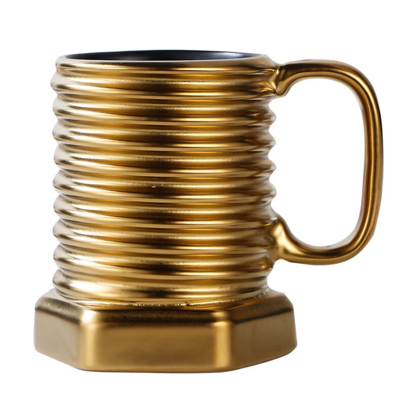 Shangqi Matte Electroplated Ceramic Coffee Mug Set