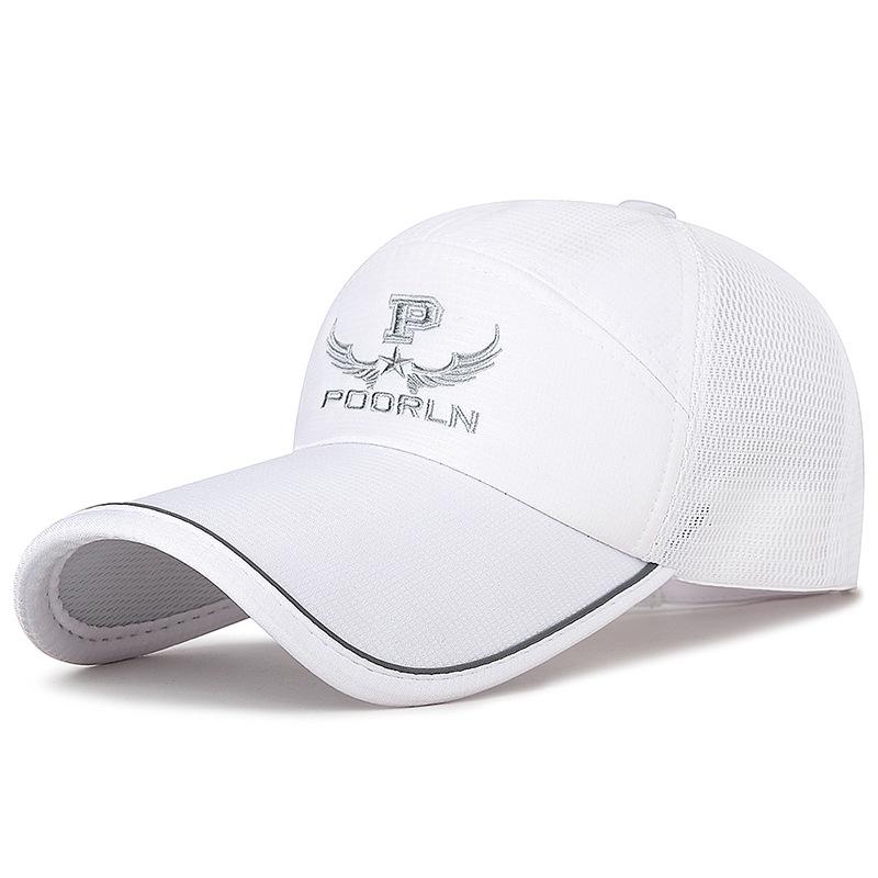 Casquette de baseball d'été pour homme à bande réfléchissante et à longue visière, pour l'extérieur, l'alpinisme, pare-soleil, protection solaire, pêche, maille respirante