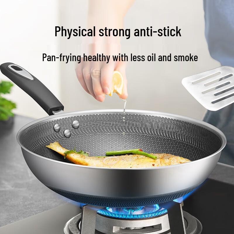 SUPOR 316L Honeycomb Stainless Steel Wok