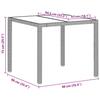 Garden Dining Set 3 pcs Light Grey Poly Rattan