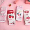 Entzückliches Herz-Erdbeermilch-Federmäppchen - Schreibwarentasche im japanischen Stil