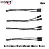 10cm Motherboard Switch Power SW/ RESET SW/ HDD LED /POWER LED 1 To 2 Double Adapter Cable 1 Female To 2 Male Splitter 2 Pins