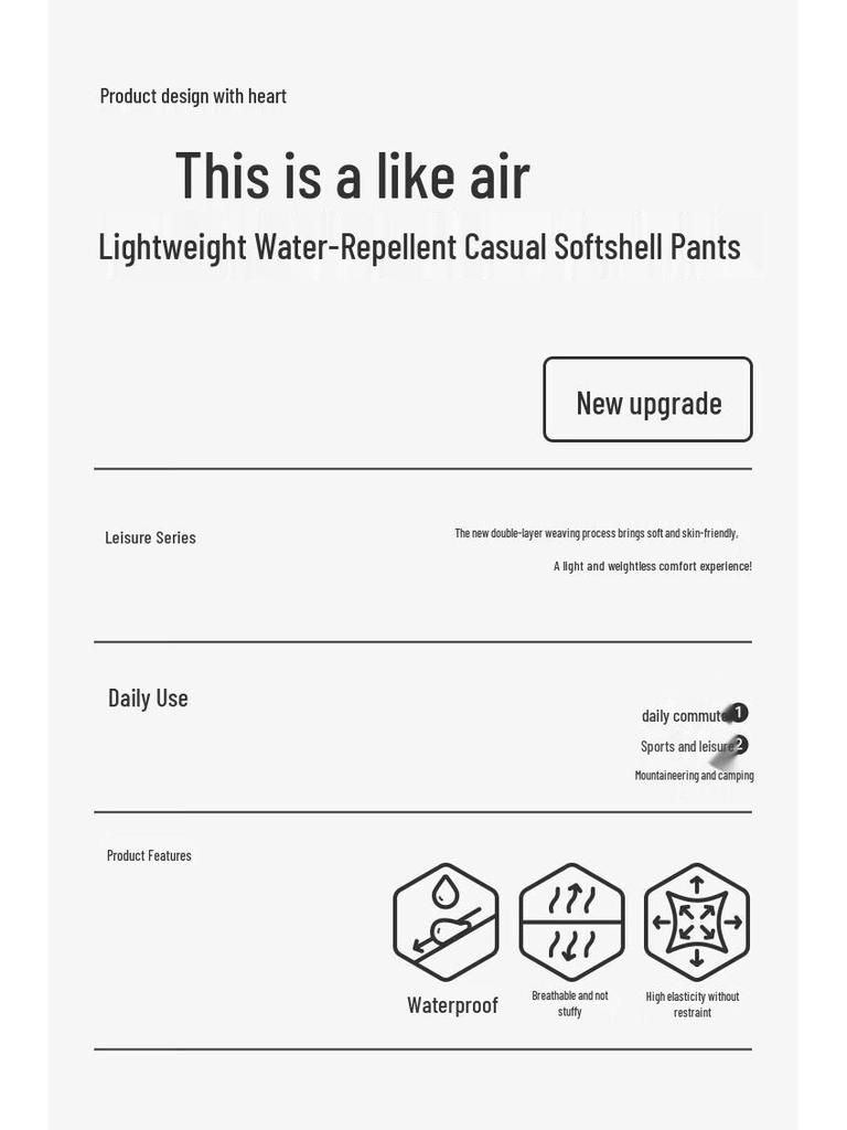 Pelliot Unisex Outdoor Quick-Dry Hiking Pants