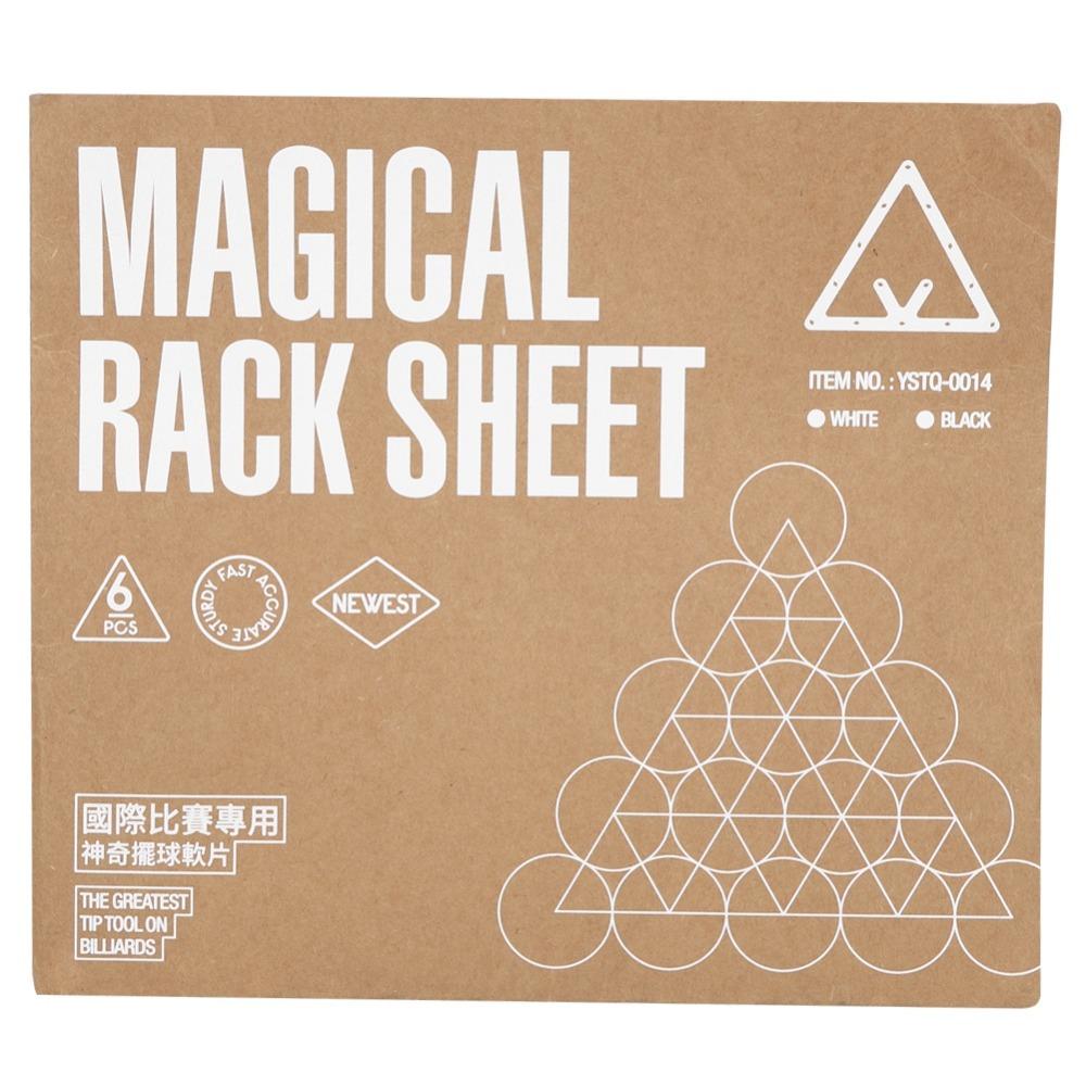 6Pcs White Pool Rack Sheet Smooth Surface Ball Rack Sheet Positioning Rack Pool Table Use
