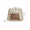 Style Handmade Paper Rope Woven Storage Basket For Jewelry And Snacks Organizer