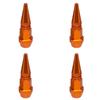 Bullet Valve Caps Car Motorcycle Wheel Tire Valve Caps Alloy Spike Shaped Aluminum Car Styling Auto Exterior Accessories 4Pcs