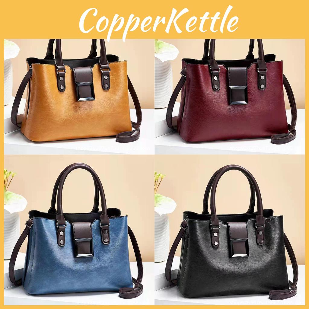 Large Capacity Retro Style Handbag For Women With Multi-functional Pockets And Zipper Closure