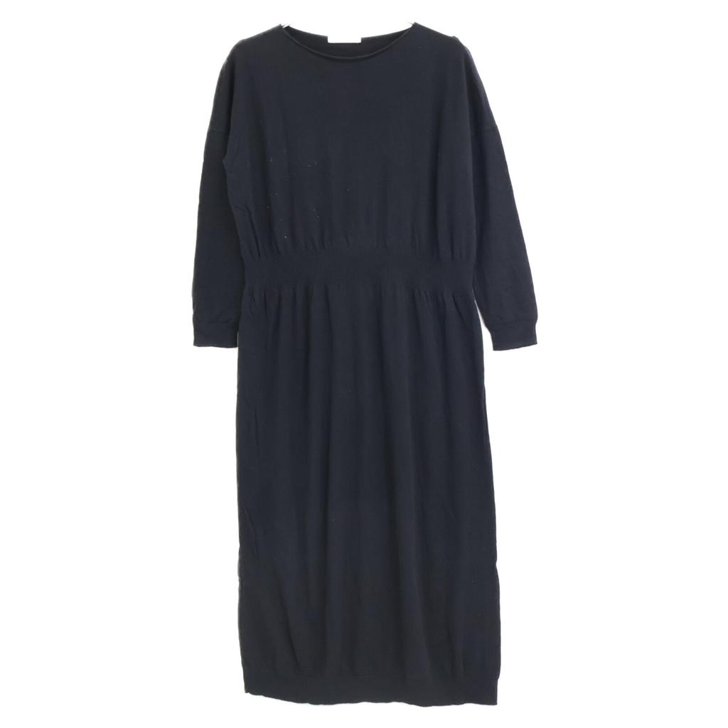 Evam Eva [22AW] V223K910 Cotton X Cashmere Knit Dress * There Is No Size Description. blackUsed