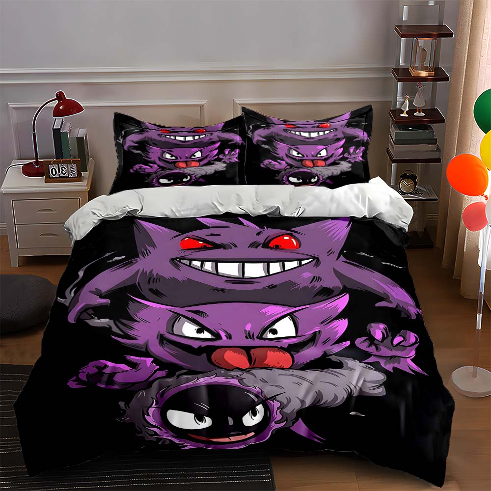 

Purple cartoon characters. Bedding Duvet cover sets Duvet covers Pillowcases gifts (1 * Duvet Cover 2 * Pillowcases, without duvet insert) 135x200cm