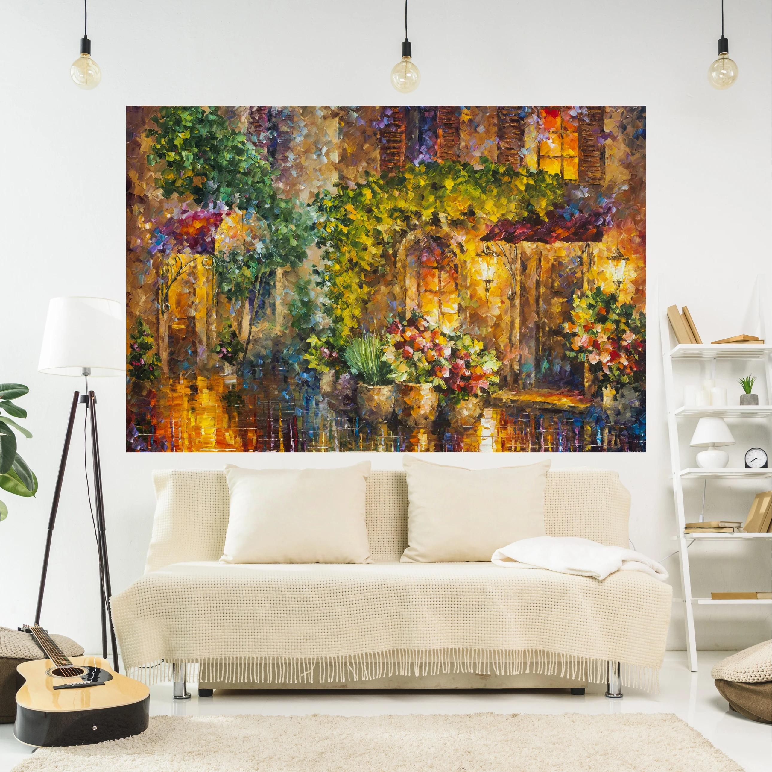 

Картина маслом Цветочный узор Печать Мода Домашнее украшение Гобелен Гостиная Спальня Гобелен 230x180cm