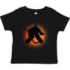 Inktastic Eishockey Torwart Sport Kleinkind Kinder Jungen T-Shirt Silhouette Mitglied Position