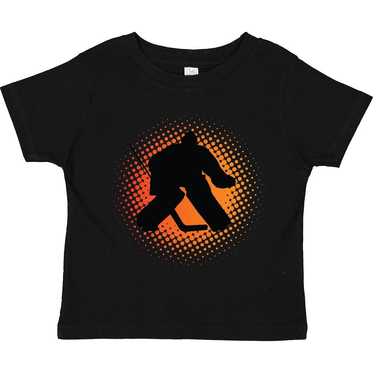 

Inktastic Ice Hockey Goalie Sports Toddler kids boys T-Shirt Silhouette Member Position 100