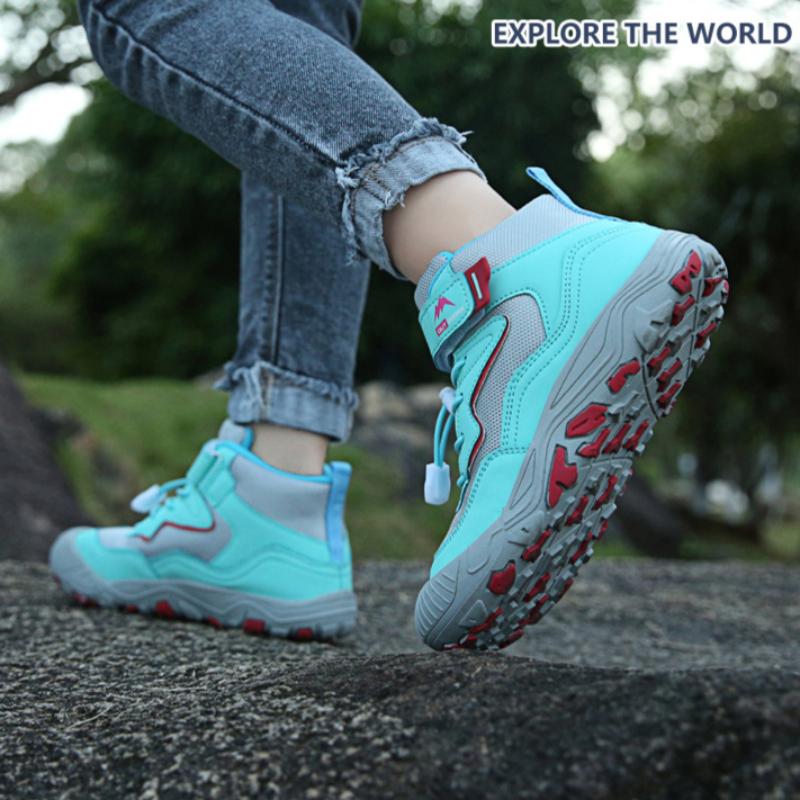 Autumn and Spring Casual Fashion All-match Mid-cut Outdoor Children's Mesh Shoes Casual Shoes Non-slip Children's Shoes