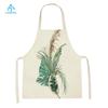 Cleaning Supplies Flower Plants Pattern Kitchen Aprons Sleeveless Linen Aprons Home Cooking Baking Accessories Antifouling Apron