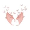 Cosplay Halloween False Ears Forest Butterfly Latex Ear Cuff Jewelry Halloween Elf Ears  Dress Up