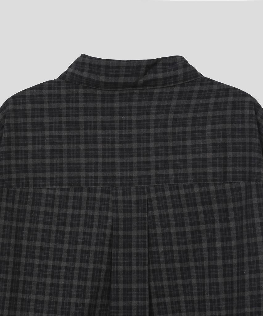 SLOW RECORD HOUSE Vintage Check Shirt_Black