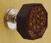 IBA Indianbeautifulart Brown Engraved Knobs Wooden Cupboard Door Knobs Pull Handle Pack of