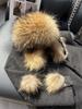Fox Fur Ear Protection Fur Lei Feng Hat Female Ski Hat Parent-child Furry Hat Headband Hat Thickened Warm Snow Hat