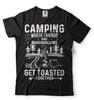 Lustiges Camping-T-Shirt Wo Freunde Und Marshmallows Zusammen Geröstet Werden T-Shirt